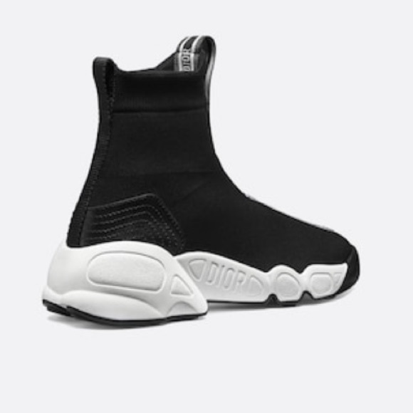 Christian Dior S 2 Low Sock Sneaker: 900 Noir - Picture 3 of 4